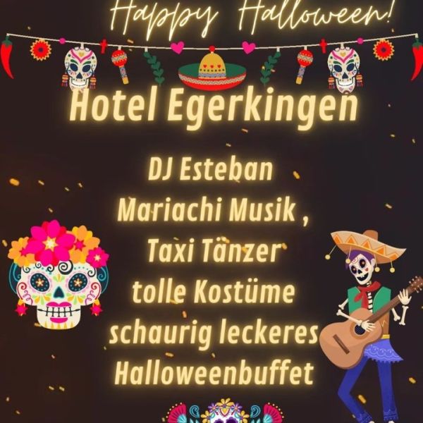 🎉Freitag 31.10.2025 ab 18 Uhr wird's schaurig schön. Hotel Egerkingen lädt euch ein zu einem unvergesslichen Halloween-Erlebnis mit DJ Esteban 🎶, Mariachi Rhythmen 🎺 und fantastischen Kostümen. Wir verwandeln für euch den Abend in ein Fest voller Stimmung und Genuss mit unserem schaurig leckeren Halloweenbuffet! 🍽️
Anmeldung unter info@hotelegerkingen.ch oder +41 62 387 75 75
#Hotelegerkingen #Egerkingen #diadelosmuertos #halloweenparty #mariachi #magic #kostueme #gruselspass #festlaune